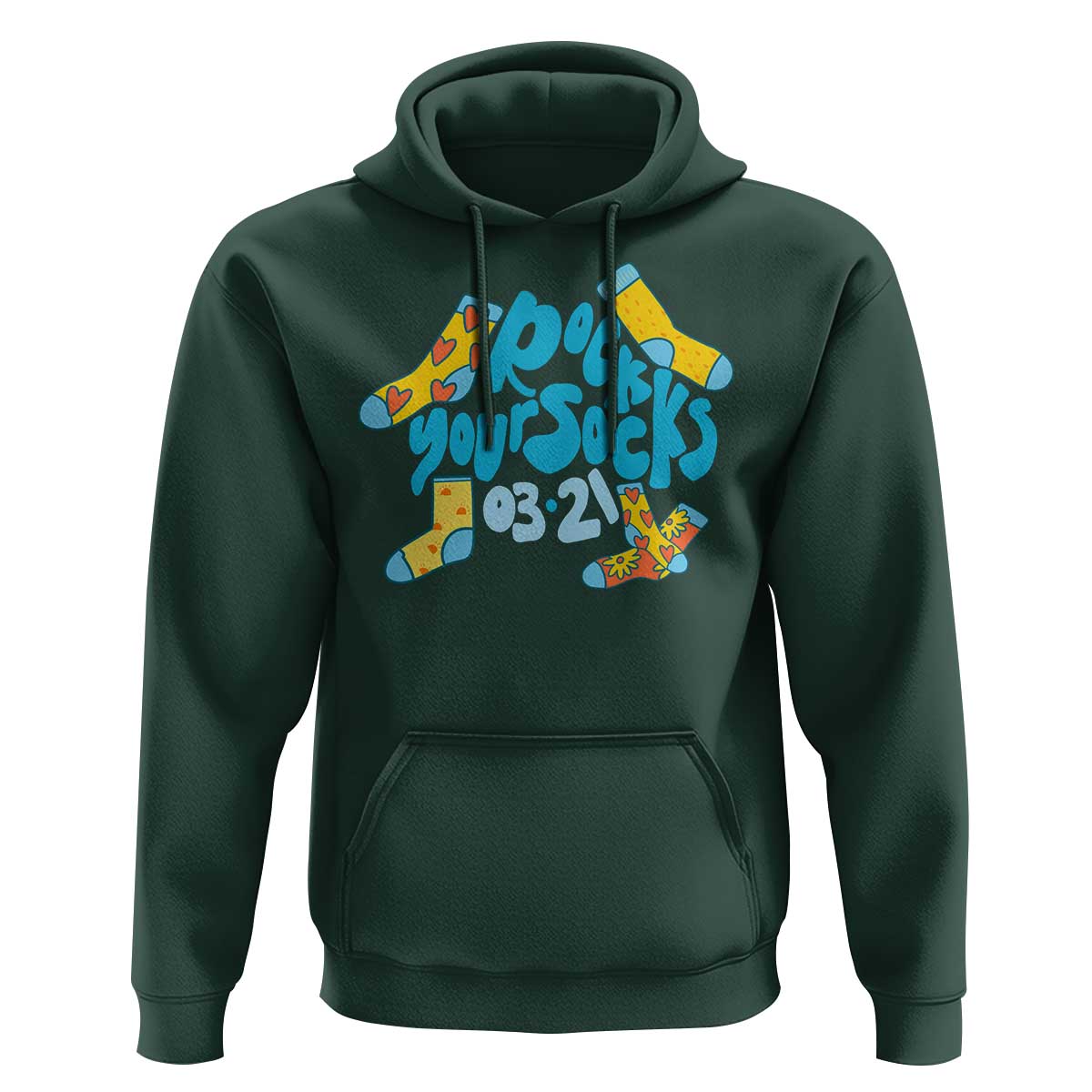 Rock Your Socks Hoodie Down Syndrome Awareness March 21