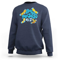 Rock Your Socks Sweatshirt Down Syndrome Awareness March 21