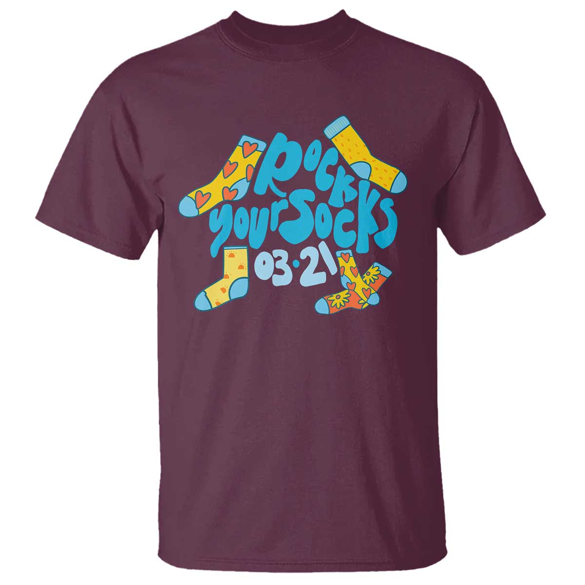 Rock Your Socks T Shirt Down Syndrome Awareness March 21