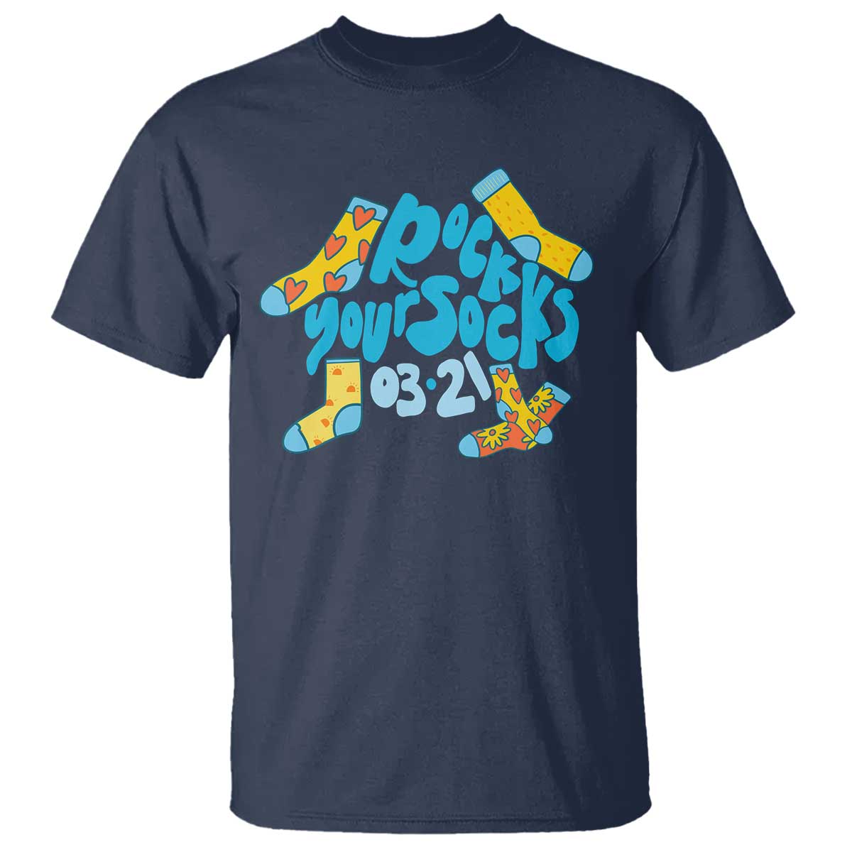 Rock Your Socks T Shirt Down Syndrome Awareness March 21