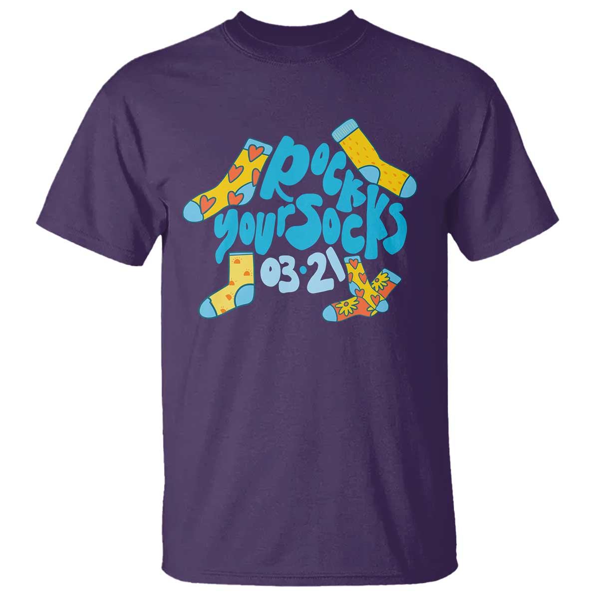 Rock Your Socks T Shirt Down Syndrome Awareness March 21