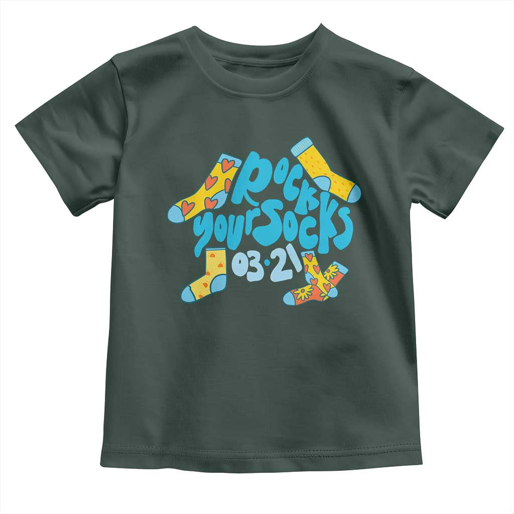 Rock Your Socks Toddler T Shirt Down Syndrome Awareness March 21