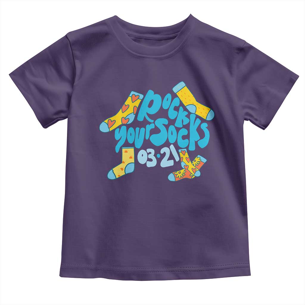 Rock Your Socks Toddler T Shirt Down Syndrome Awareness March 21