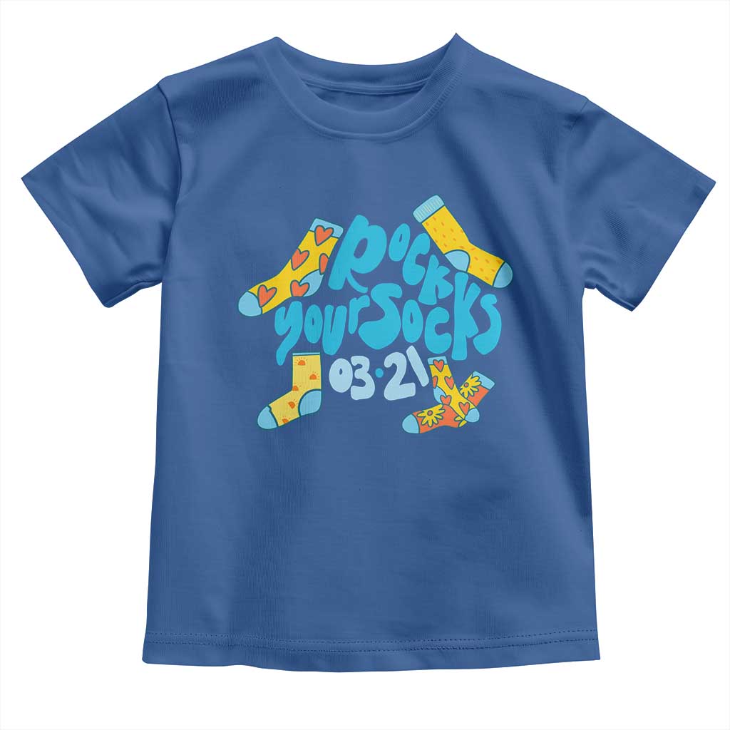 Rock Your Socks Toddler T Shirt Down Syndrome Awareness March 21