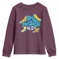 Rock Your Socks Youth Sweatshirt Down Syndrome Awareness March 21