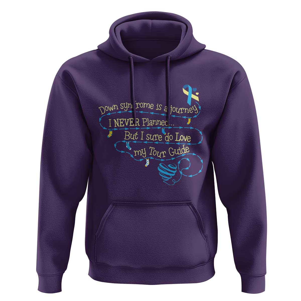 Down Syndrome Awareness Hoodie Down Syndrome Is A Journey I Never Planned