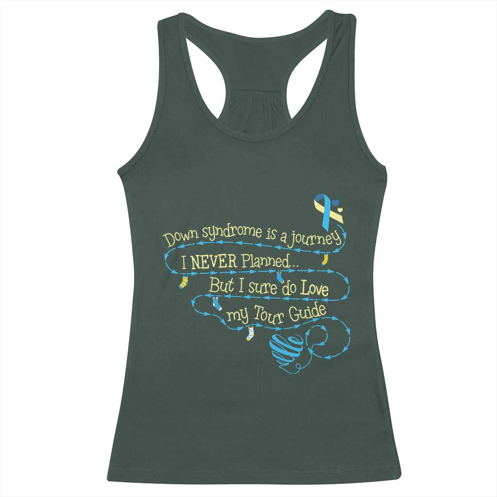 Down Syndrome Awareness Racerback Tank Top Down Syndrome Is A Journey I Never Planned