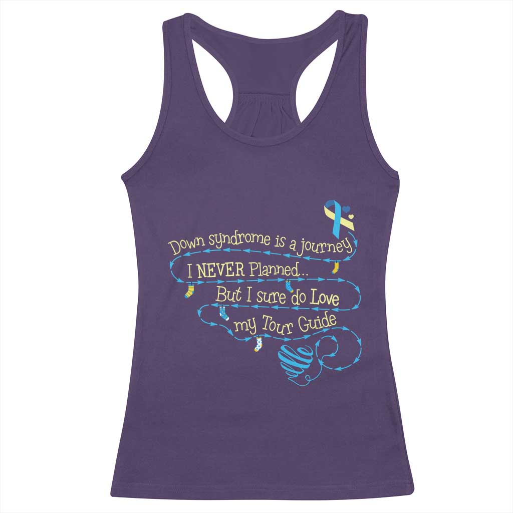 Down Syndrome Awareness Racerback Tank Top Down Syndrome Is A Journey I Never Planned