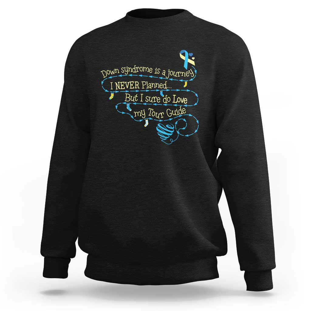 Down Syndrome Awareness Sweatshirt Down Syndrome Is A Journey I Never Planned