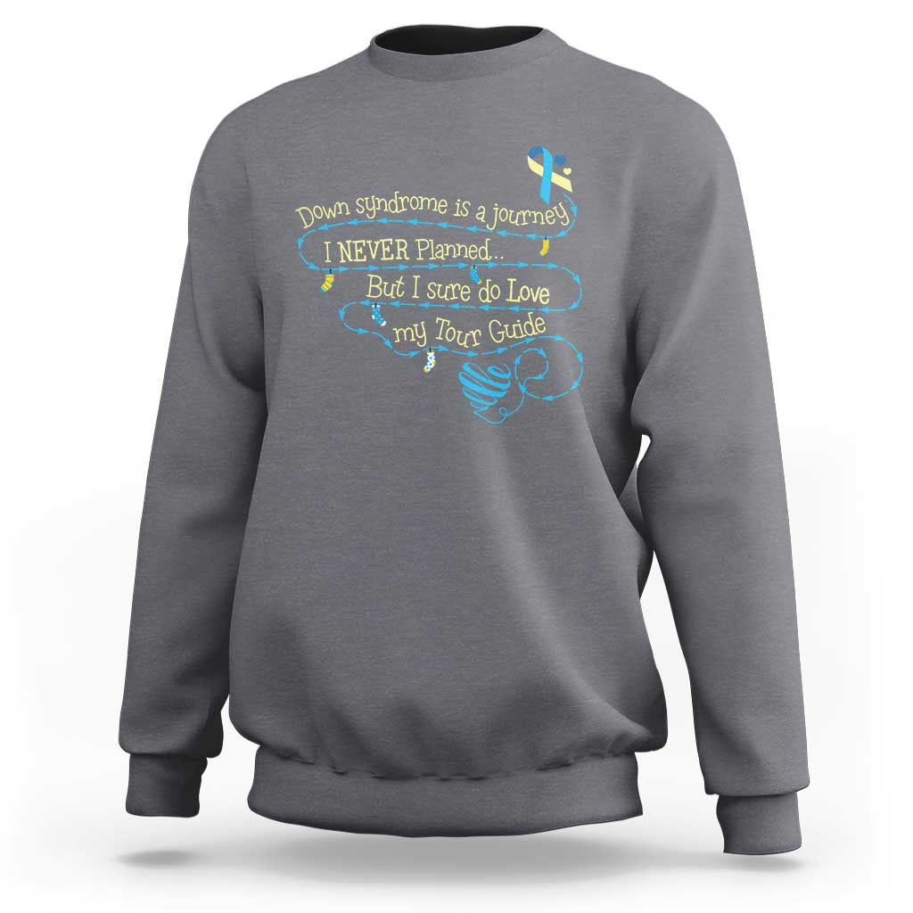 Down Syndrome Awareness Sweatshirt Down Syndrome Is A Journey I Never Planned