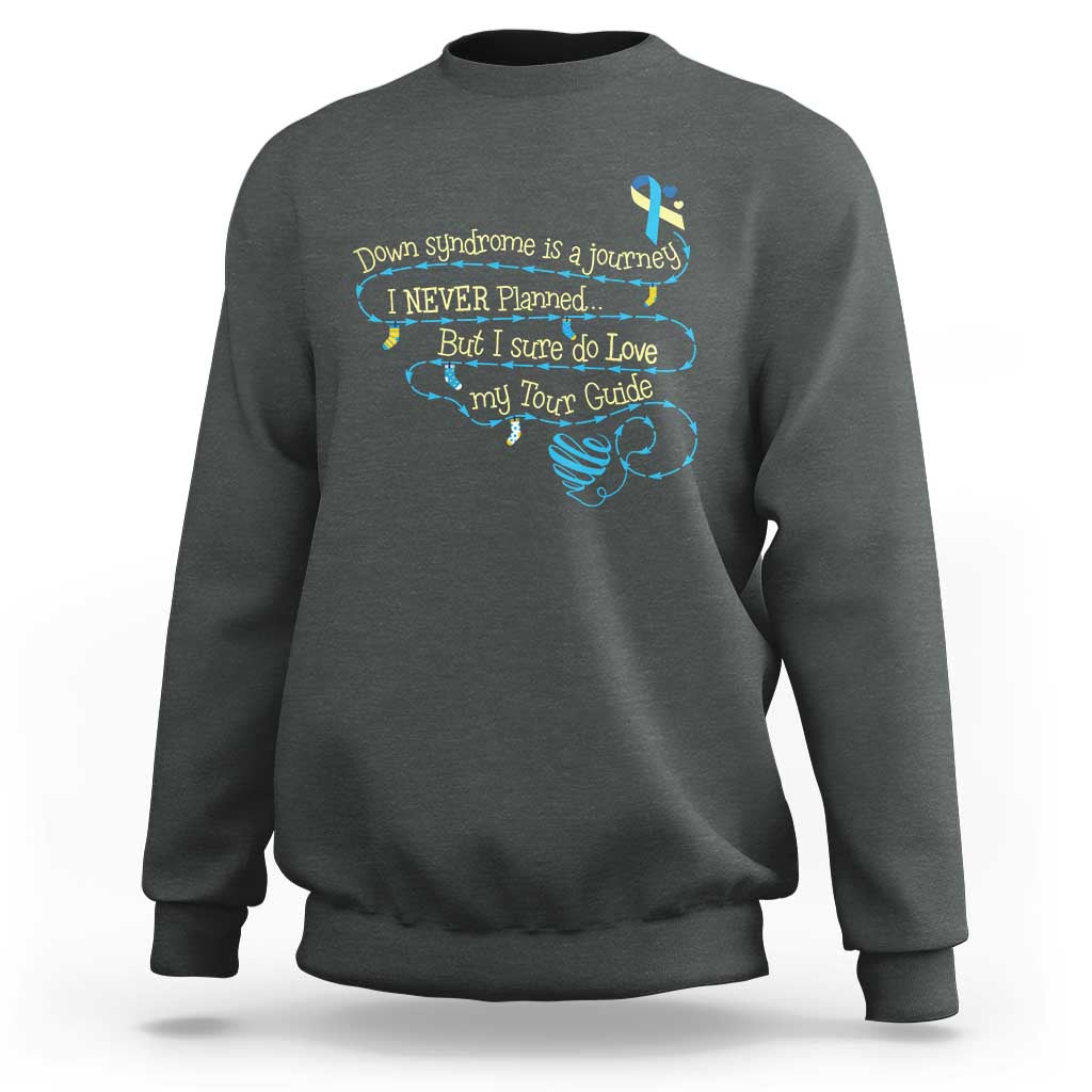 Down Syndrome Awareness Sweatshirt Down Syndrome Is A Journey I Never Planned