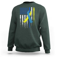 Down Syndrome Awareness Vintage American Flag Sweatshirt