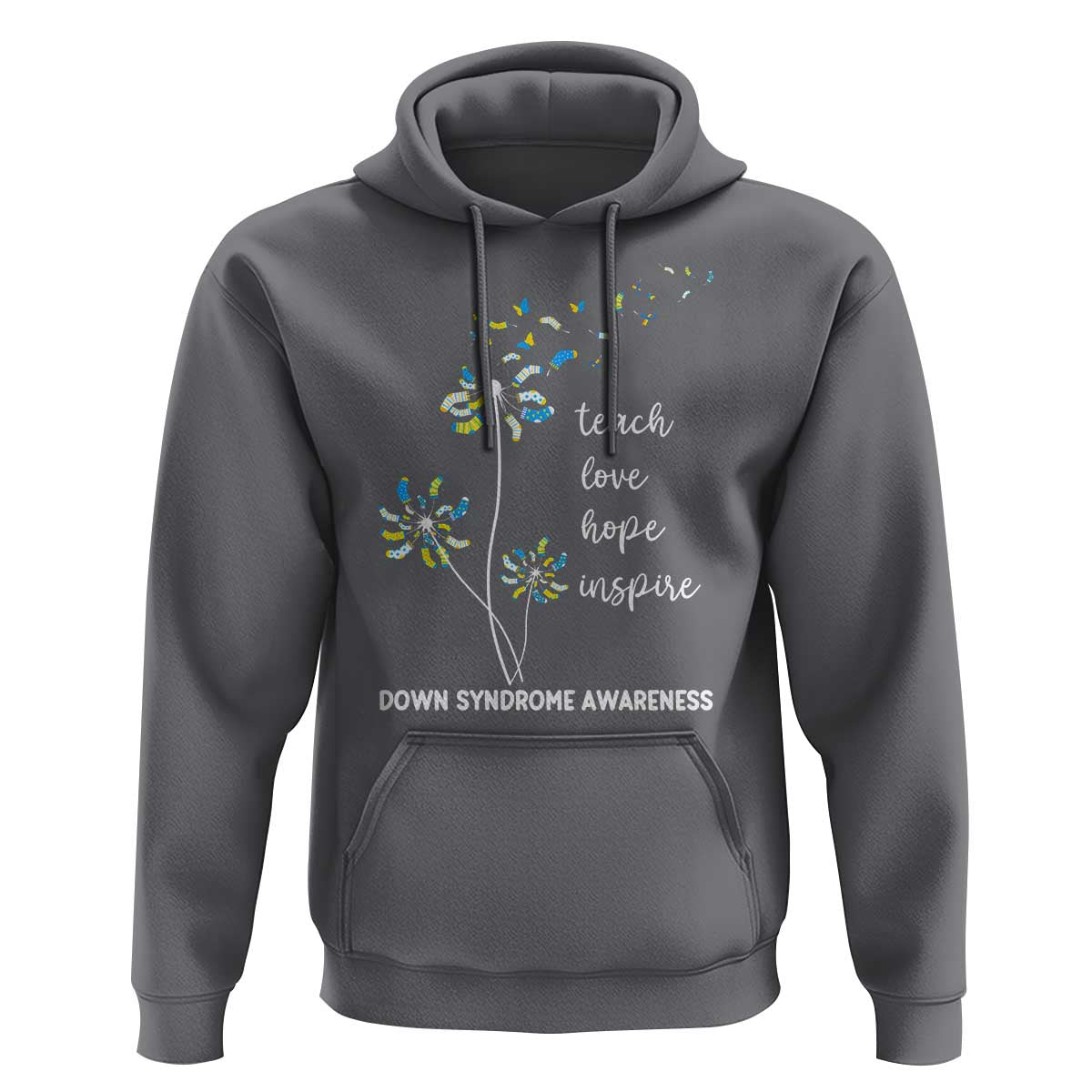 Down Syndrome Awareness Hoodie Teach Love Hope Inspire Socks Dandelion
