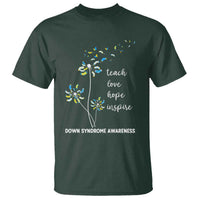 Down Syndrome Awareness T Shirt Teach Love Hope Inspire Socks Dandelion