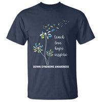 Down Syndrome Awareness T Shirt Teach Love Hope Inspire Socks Dandelion