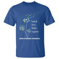Down Syndrome Awareness T Shirt Teach Love Hope Inspire Socks Dandelion