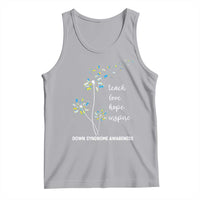 Down Syndrome Awareness Tank Top Teach Love Hope Inspire Socks Dandelion