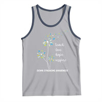 Down Syndrome Awareness Tank Top Teach Love Hope Inspire Socks Dandelion