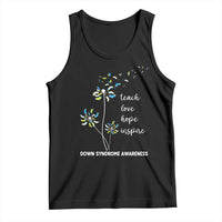 Down Syndrome Awareness Tank Top Teach Love Hope Inspire Socks Dandelion