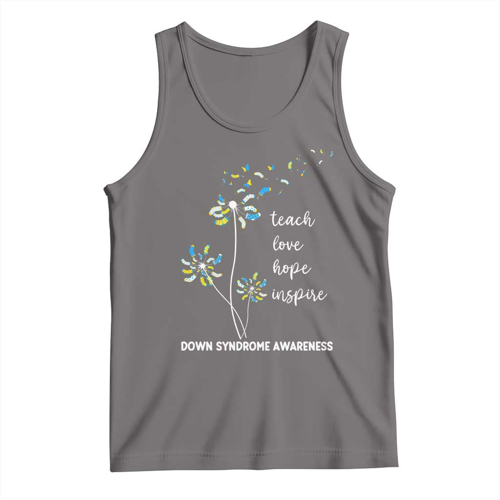 Down Syndrome Awareness Tank Top Teach Love Hope Inspire Socks Dandelion