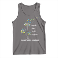Down Syndrome Awareness Tank Top Teach Love Hope Inspire Socks Dandelion