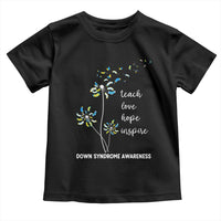 Down Syndrome Awareness Toddler T Shirt Teach Love Hope Inspire Socks Dandelion