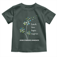 Down Syndrome Awareness Toddler T Shirt Teach Love Hope Inspire Socks Dandelion