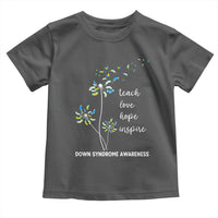 Down Syndrome Awareness Toddler T Shirt Teach Love Hope Inspire Socks Dandelion