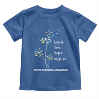 Down Syndrome Awareness Toddler T Shirt Teach Love Hope Inspire Socks Dandelion