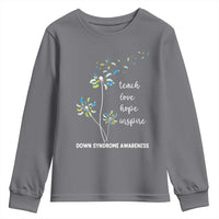 Down Syndrome Awareness Youth Sweatshirt Teach Love Hope Inspire Socks Dandelion