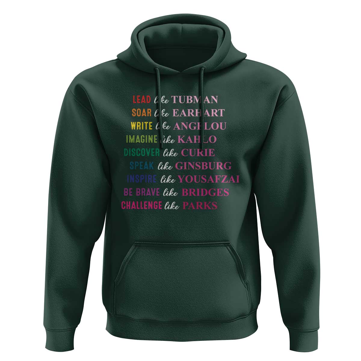National Women's History Month Hoodie Lead Like Tubman Challenge Like Parks