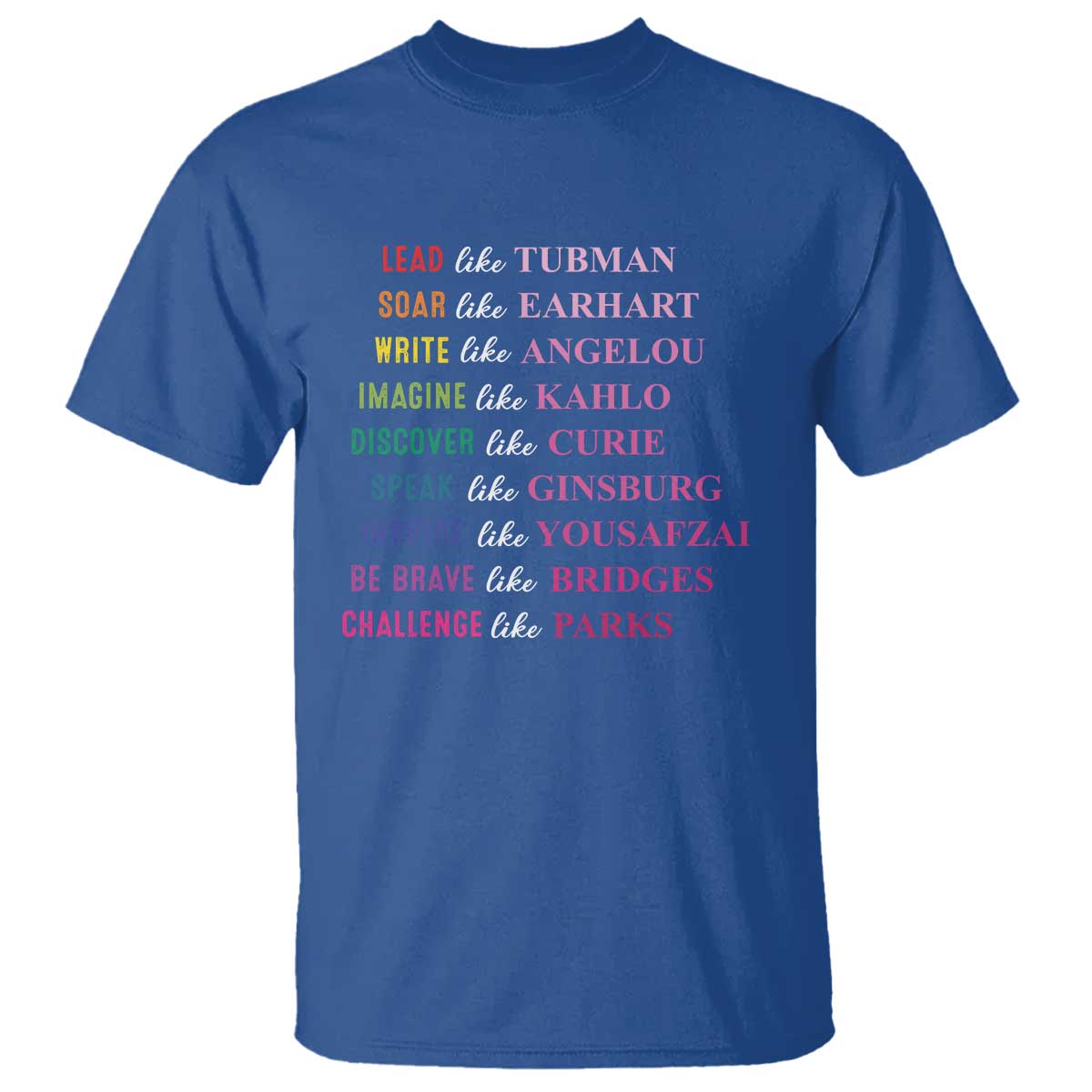 National Women's History Month T Shirt Lead Like Tubman Challenge Like Parks