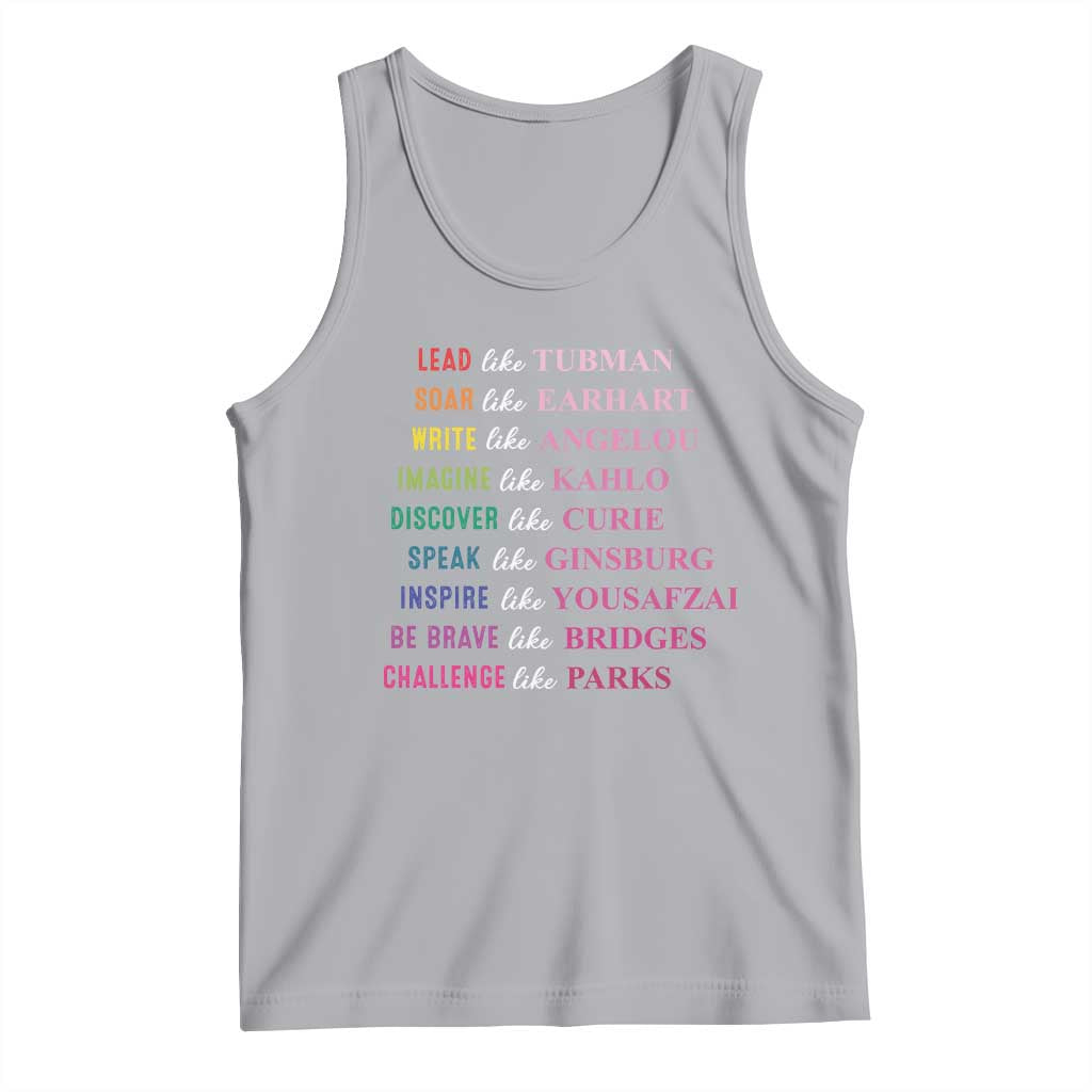 National Women's History Month Tank Top Lead Like Tubman Challenge Like Parks