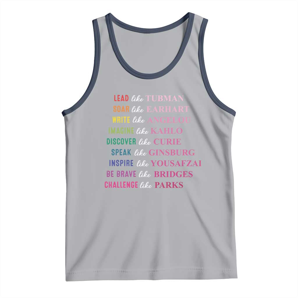 National Women's History Month Tank Top Lead Like Tubman Challenge Like Parks