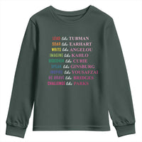 National Women's History Month Youth Sweatshirt Lead Like Tubman Challenge Like Parks