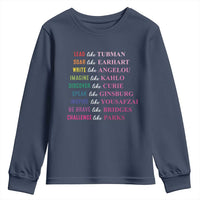 National Women's History Month Youth Sweatshirt Lead Like Tubman Challenge Like Parks