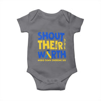 Shout Their Worth World Down Syndrome Day Baby Onesie