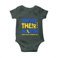 Shout Their Worth World Down Syndrome Day Baby Onesie