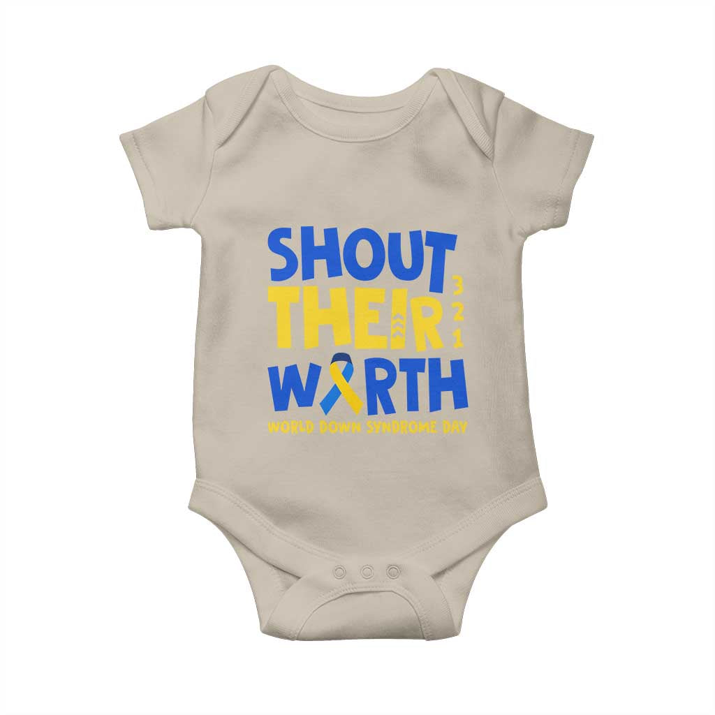 Shout Their Worth World Down Syndrome Day Baby Onesie