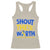 Shout Their Worth World Down Syndrome Day Racerback Tank Top