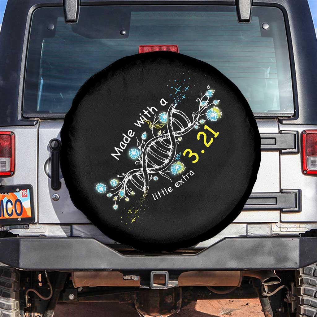 World Down Syndrome Day Made With A Little Extra Spare Tire Cover March 21 DNA Flower