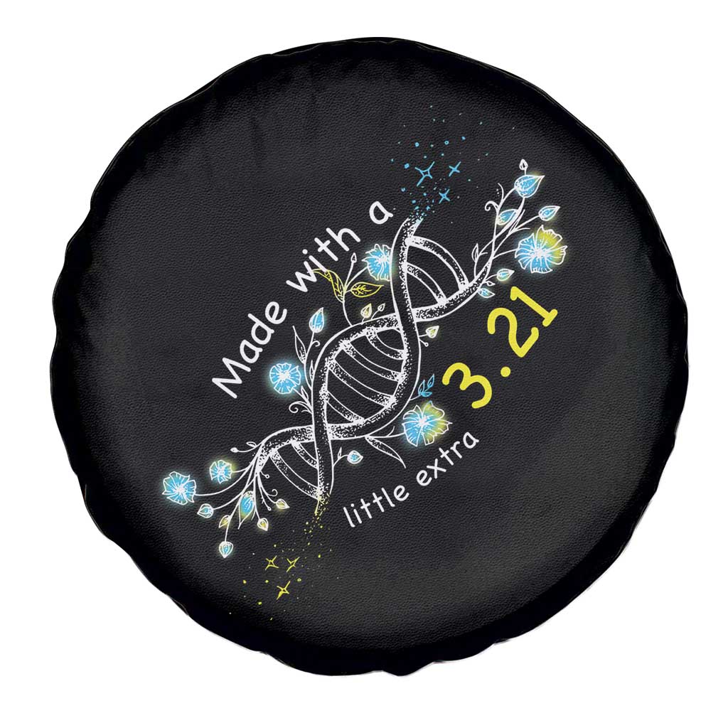 World Down Syndrome Day Made With A Little Extra Spare Tire Cover March 21 DNA Flower