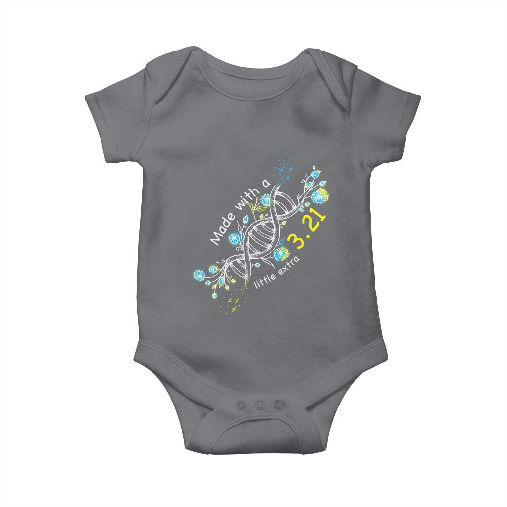 World Down Syndrome Day Made With A Little Extra Baby Onesie March 21 DNA Flower
