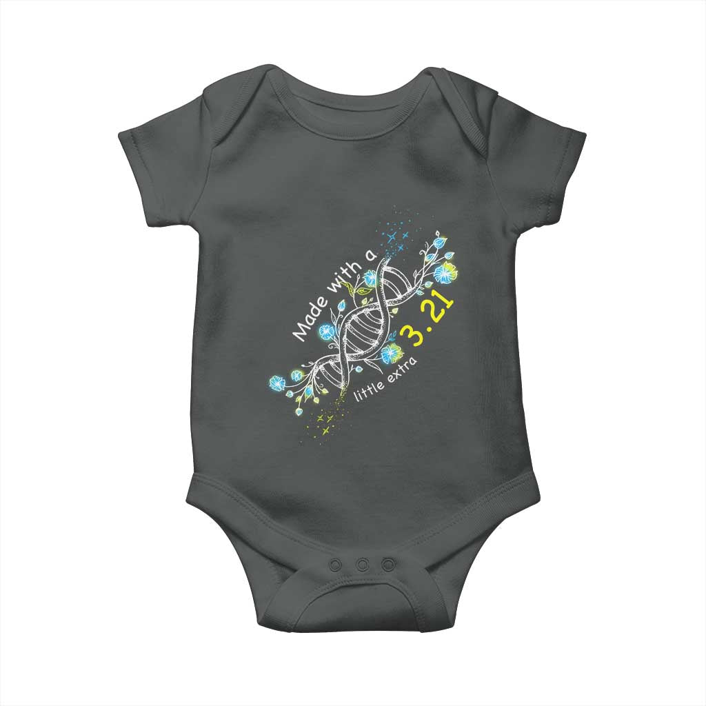 World Down Syndrome Day Made With A Little Extra Baby Onesie March 21 DNA Flower