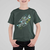 World Down Syndrome Day Made With A Little Extra T Shirt For Kid March 21 DNA Flower