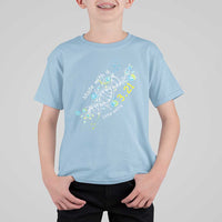 World Down Syndrome Day Made With A Little Extra T Shirt For Kid March 21 DNA Flower