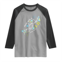 World Down Syndrome Day Made With A Little Extra Raglan Shirt March 21 DNA Flower