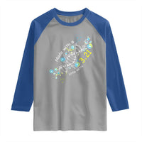 World Down Syndrome Day Made With A Little Extra Raglan Shirt March 21 DNA Flower
