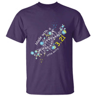 World Down Syndrome Day Made With A Little Extra T Shirt March 21 DNA Flower