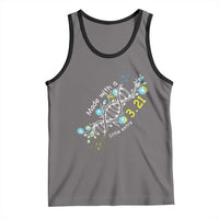 World Down Syndrome Day Made With A Little Extra Tank Top March 21 DNA Flower